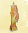 Sunaira Yellow Iris Saree